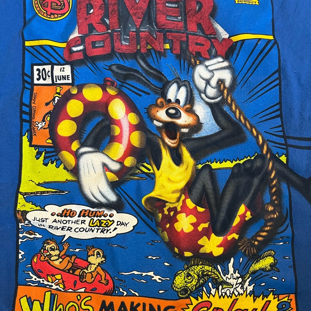 Vintage Disney adventures river country goofy comic t shirt - Picture 2 of 2